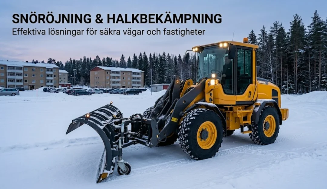 Vinterarbete, snöröjning och halkbekämpning